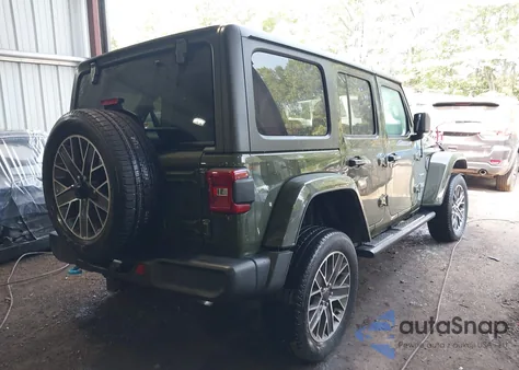 2023 Jeep Wrangler 4Xe Sahara 4X4 из США, поврежденный, VIN 1C4JJXP61PW683614